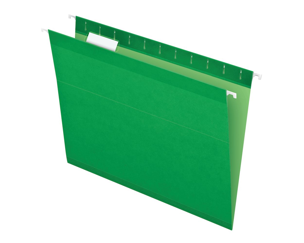 Pendaflex Reinforced Hanging Folders, Letter Size, Bright Green, 1/5 Cut,  25/BX