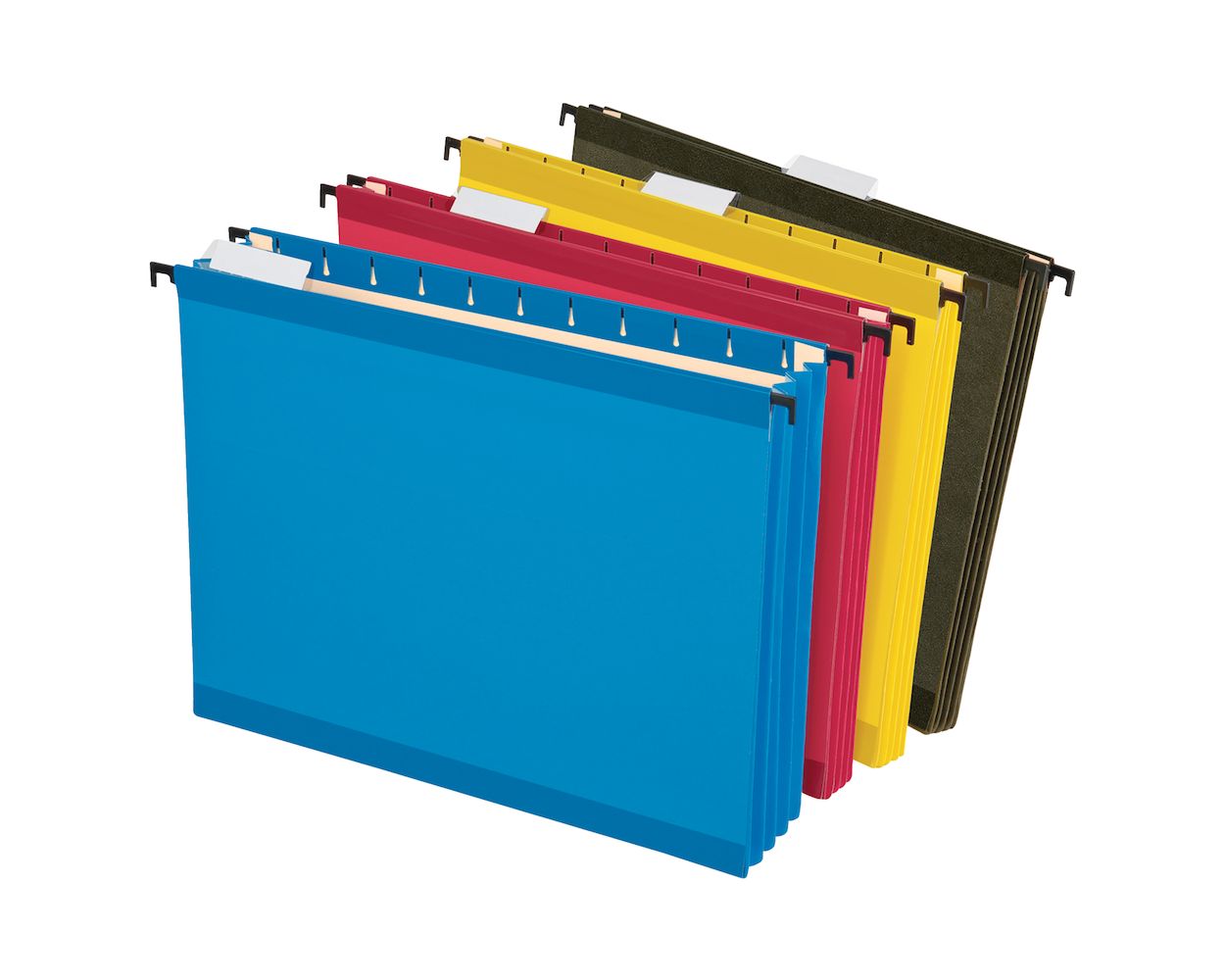 Pendaflex SureHook Reinforced Extra Capacity Hanging Pockets, Letter Size,  Assorted Colors, 4/PK