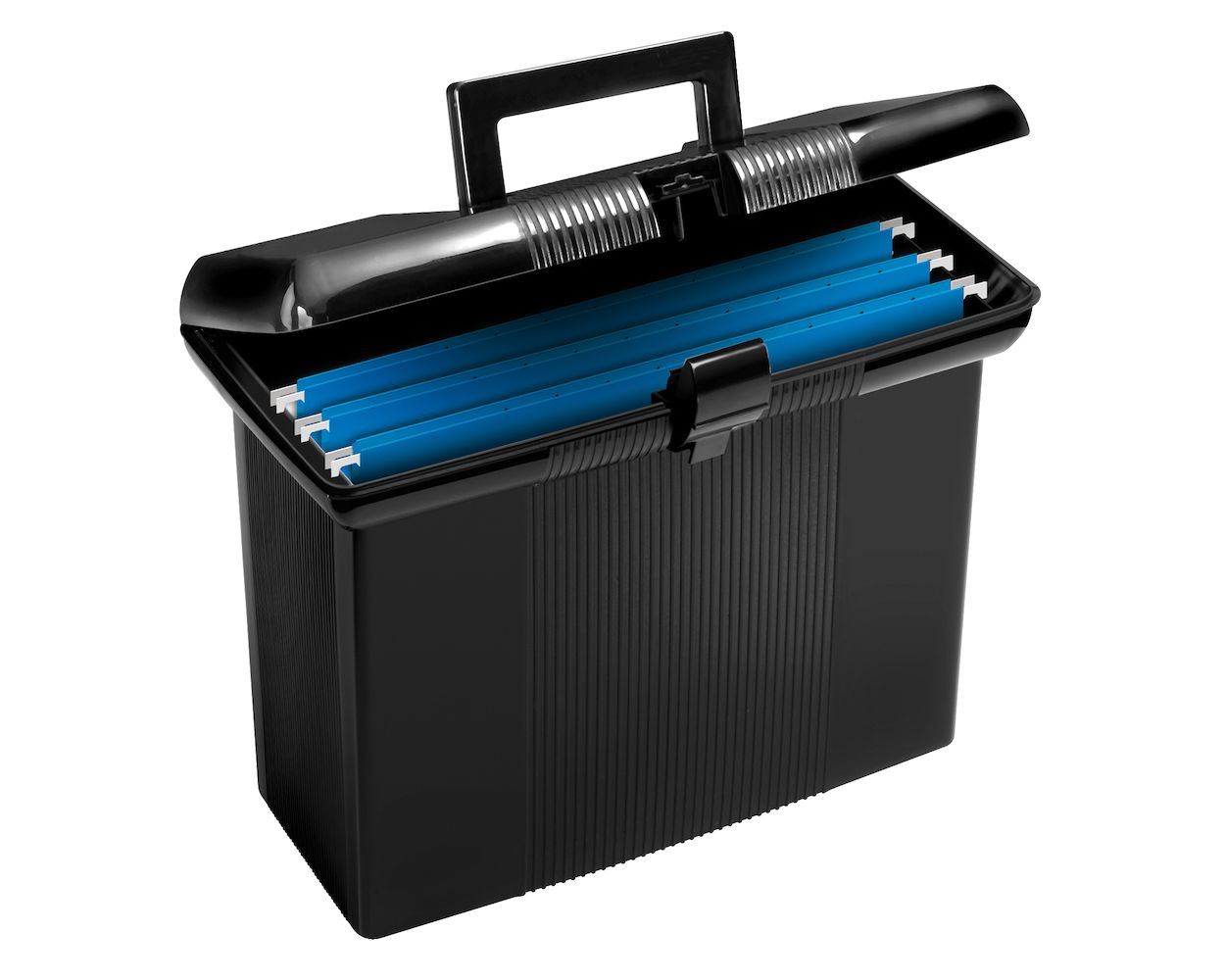 Pendaflex Portable File Box, Black, 11" H x 14" W x 6-1/2" D