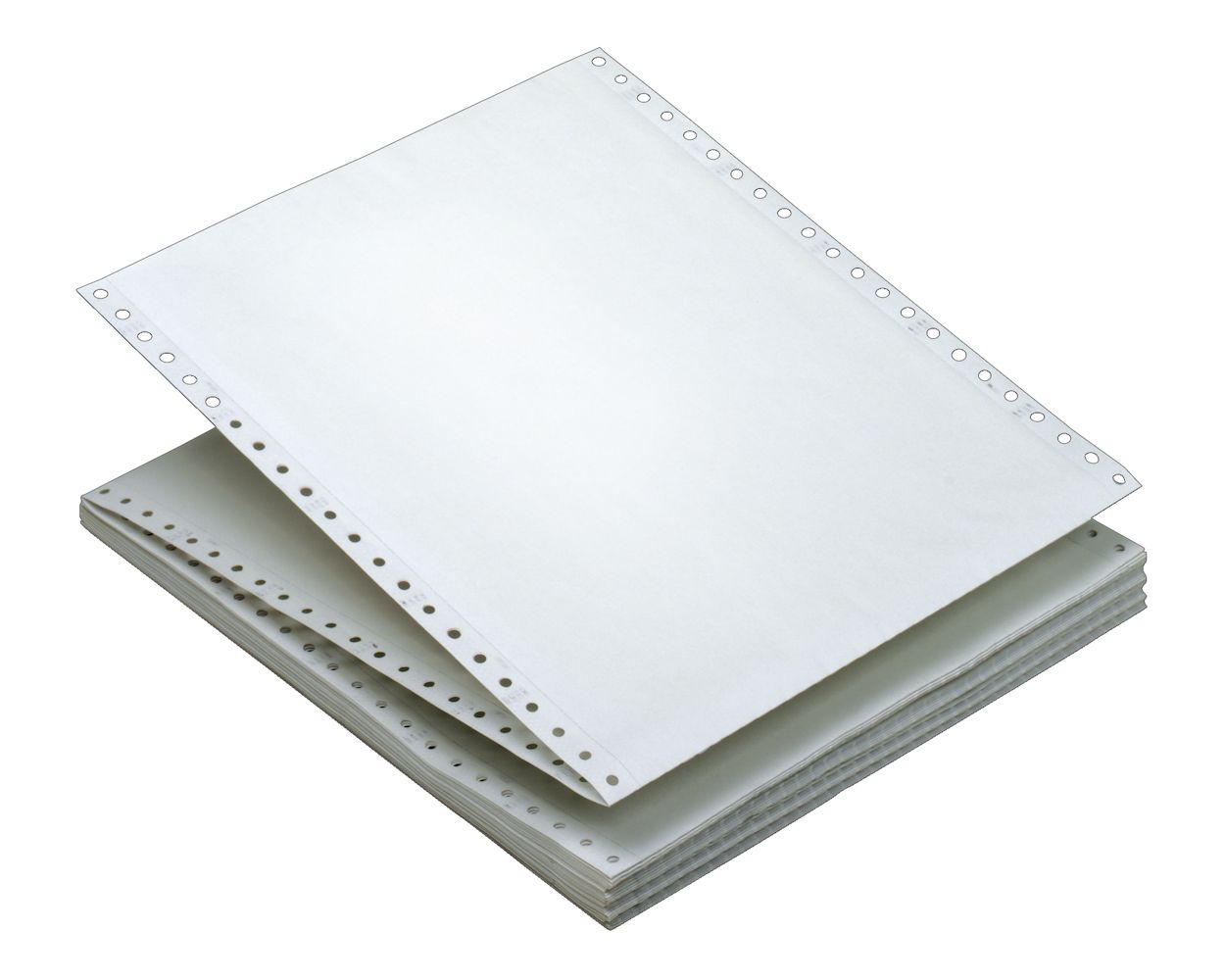 TOPS Computer Paper Plain, white, Ream Margins, 2-part carbonless, 15 lb,  1650 SH/CTN