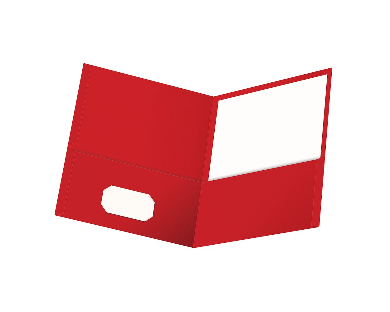 Oxford Twin Pocket Folder, Letter Size, Red