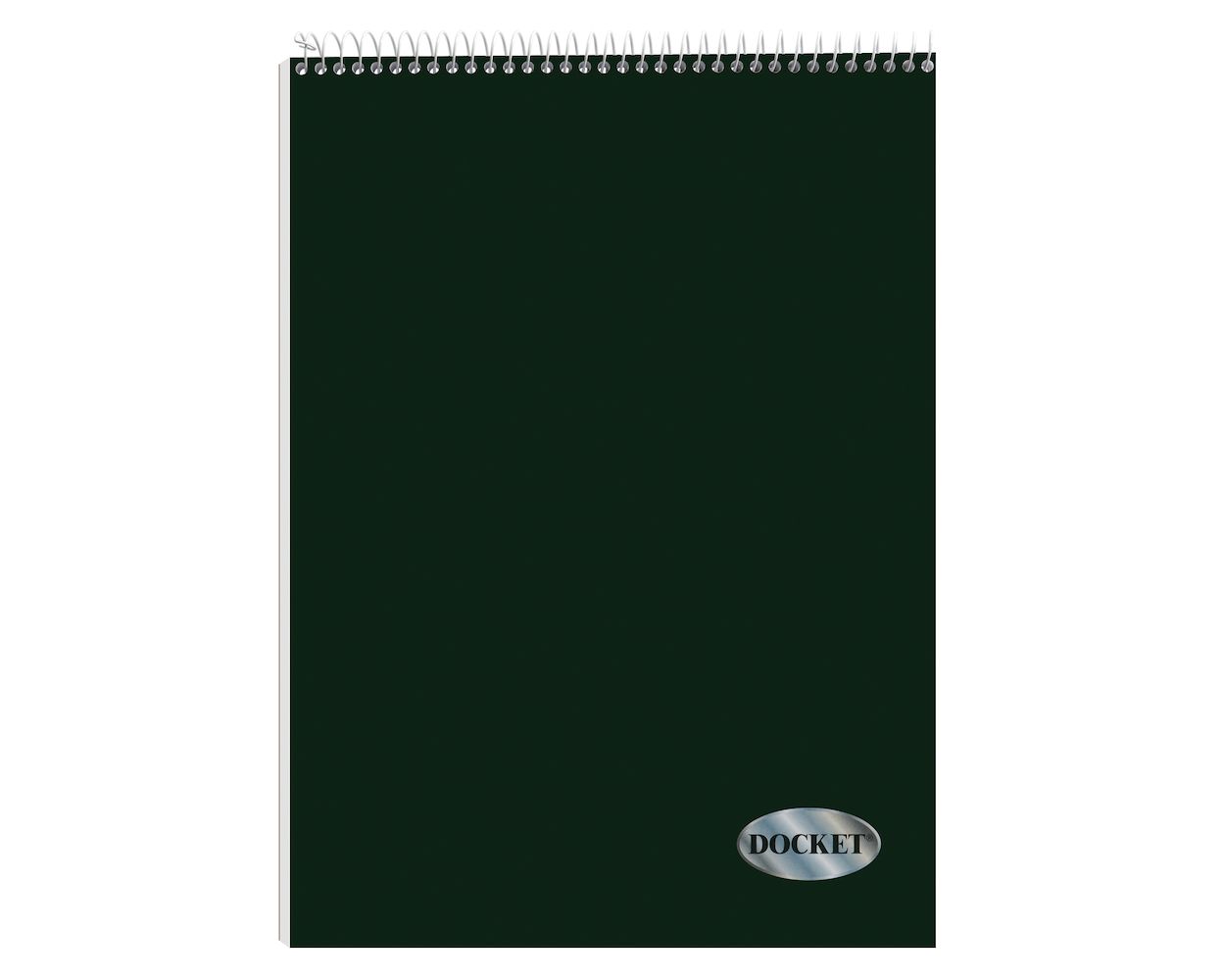 TOPS Docket Graph Pad, 8-1/2" x 11-3/4", Wire Bound, Graph Rule (4 x 4),  Green Covers, 70 Sheets
