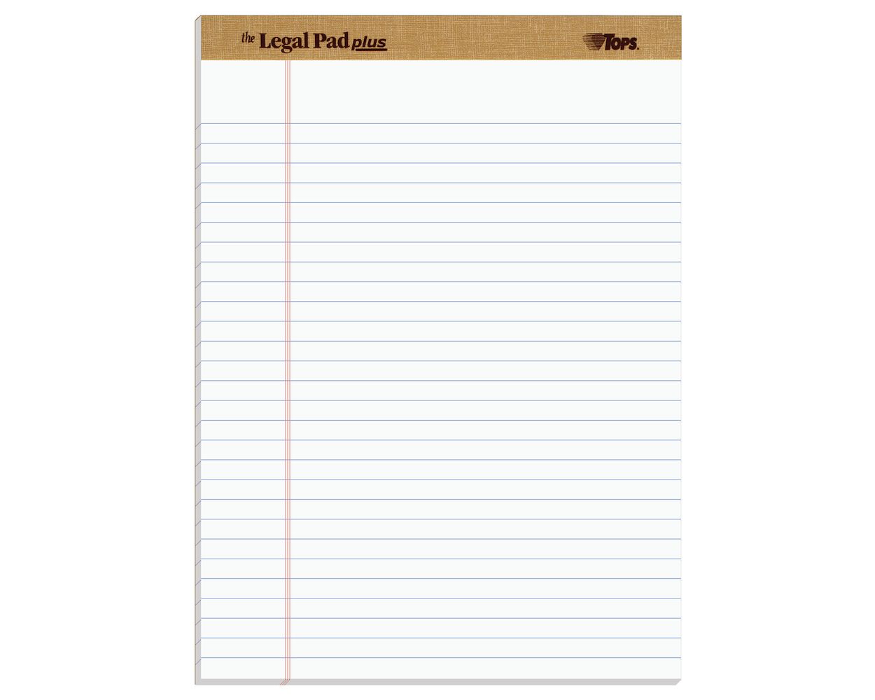 TOPS™ The Legal Pad Plus Writing Pads, 8-1/2